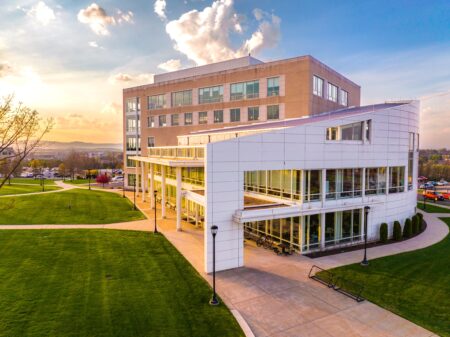 Rose Library in golden light